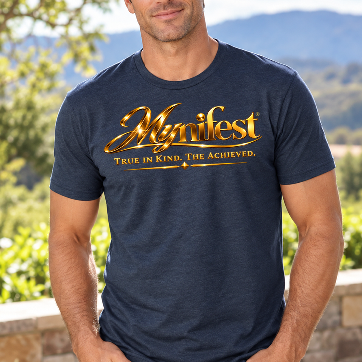 Mynifest Men's Navy T-Shirt